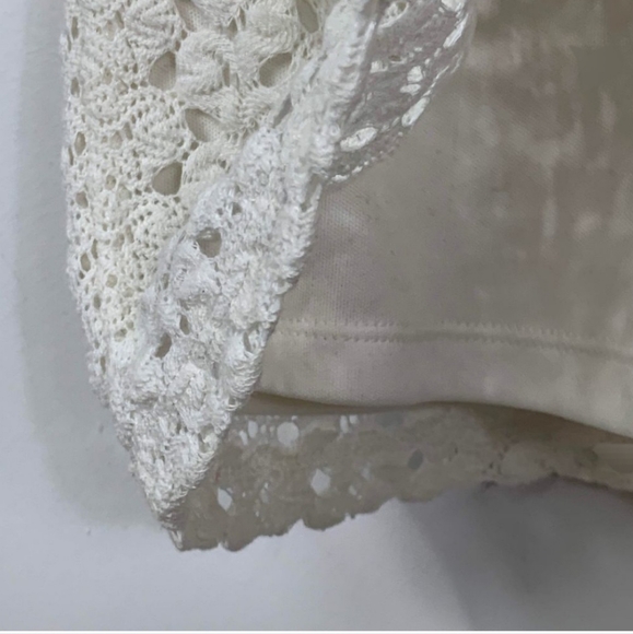 FOREVER 21 RETO STYLE CROCHETED MINI DRESS sz MED - Picture 9 of 11